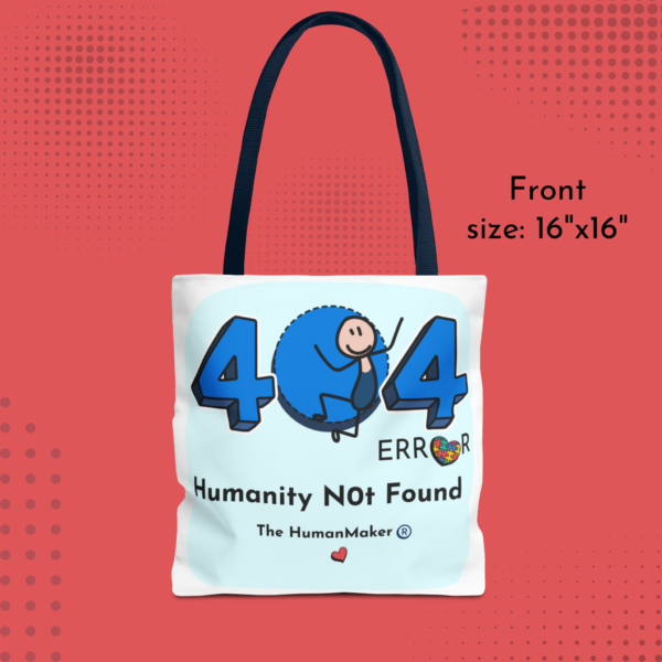 Tote Bag 3D Design Humanity Not Found (with Rowan) - Image 2