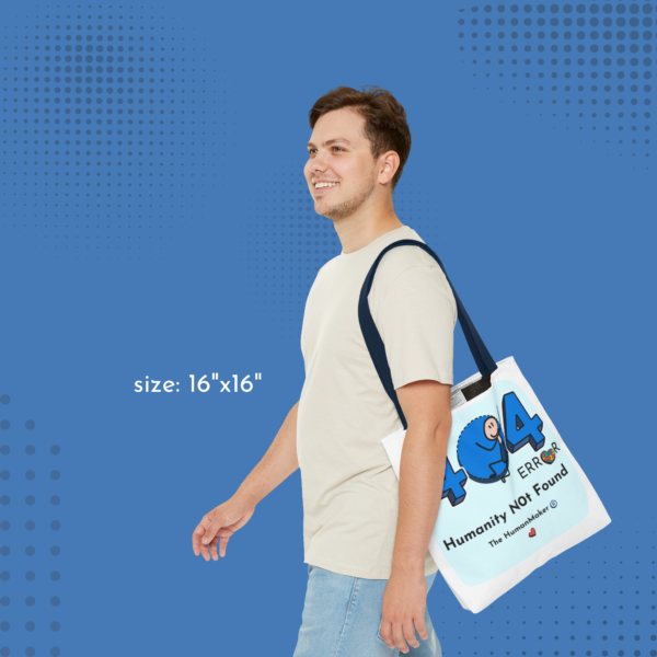 Tote Bag 3D Design Humanity Not Found (with Rowan) - Image 5
